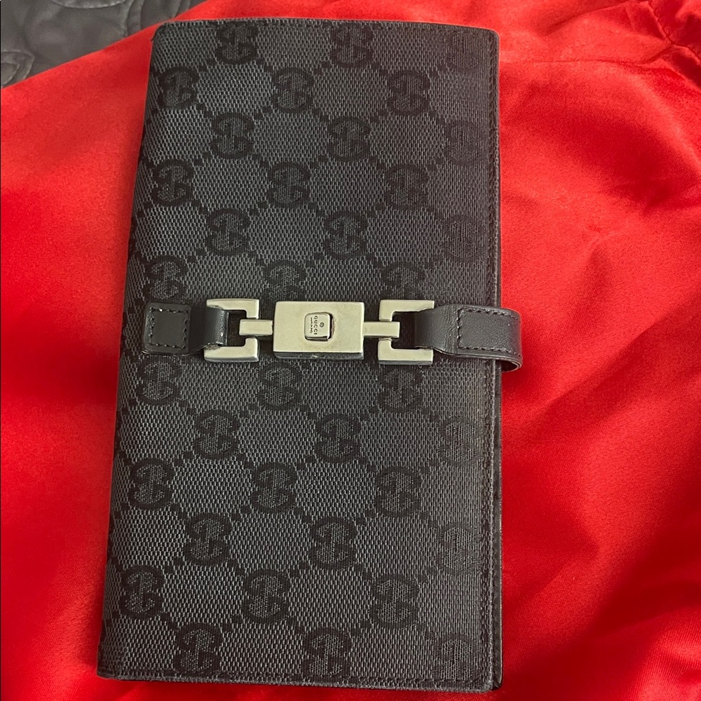 Gucci Black Monogram Wallet
